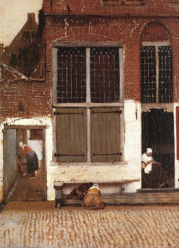 VERMEER VAN DELFT, Jan The Little Street (detail)  et china oil painting image